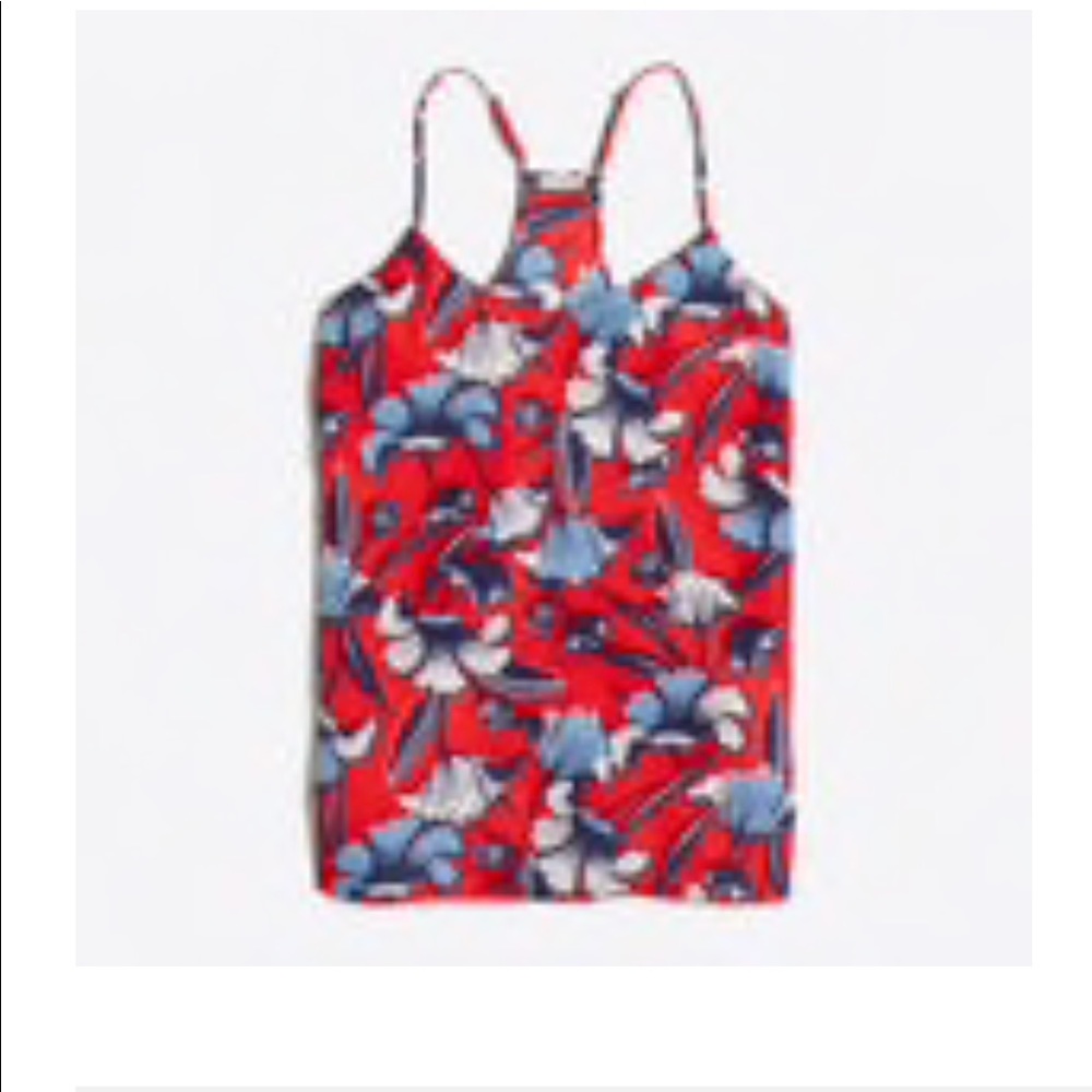 Jcrew PRINTED RACERBACK CAMI